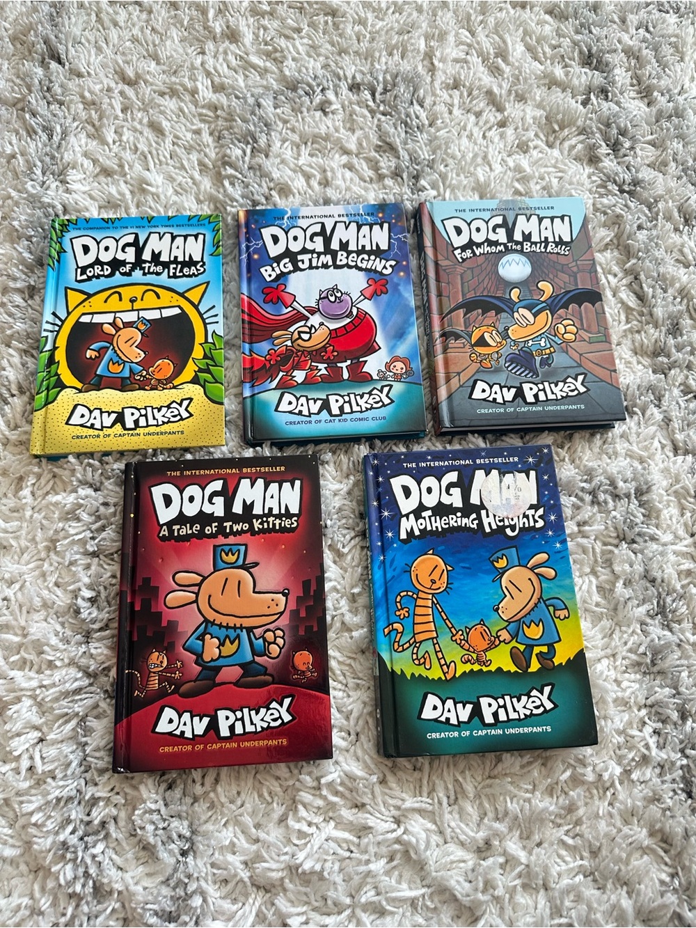 Dog man kids boys girls book 5 books set
